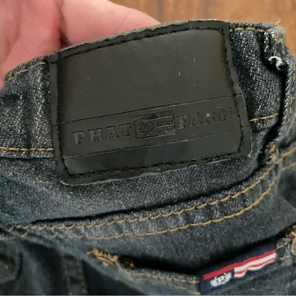 Phat Farm Boys Jeans Dark Gray Adjustable Waist Size 4 - Picture 10 of 11
